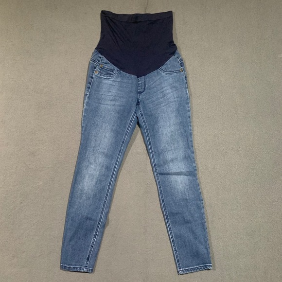 Indigo Blue Maternity Jeans Secret Fit Belly PXS  Petite Extra Small - Picture 1 of 6